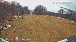 Vrchol Bouřňák, pohled na jih