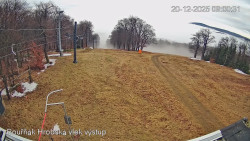 Vrchol Bouřňák, pohled na jih