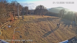 Vrchol Bouřňák, pohled na jih