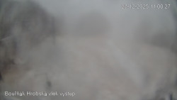 Vrchol Bouřňák, pohled na jih