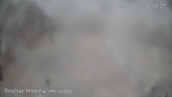 Vrchol Bouřňák, pohled na jih