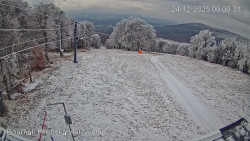 Vrchol Bouřňák, pohled na jih