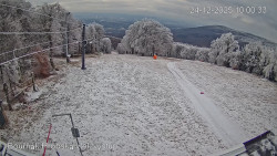 Vrchol Bouřňák, pohled na jih