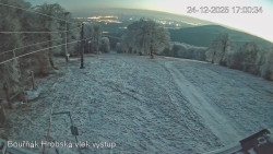 Vrchol Bouřňák, pohled na jih