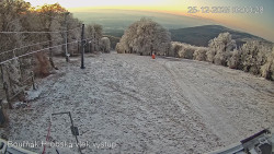 Vrchol Bouřňák, pohled na jih