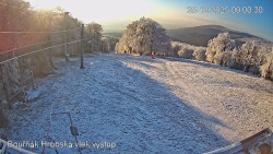 Vrchol Bouřňák, pohled na jih