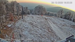 Vrchol Bouřňák, pohled na jih