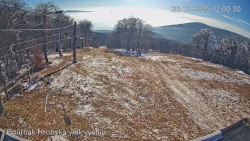 Vrchol Bouřňák, pohled na jih