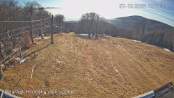 Vrchol Bouřňák, pohled na jih