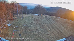 Vrchol Bouřňák, pohled na jih