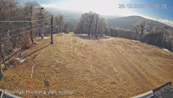 Vrchol Bouřňák, pohled na jih