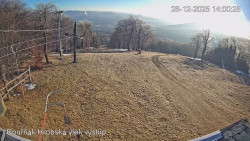 Vrchol Bouřňák, pohled na jih