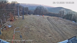 Vrchol Bouřňák, pohled na jih