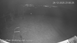 Vrchol Bouřňák, pohled na jih