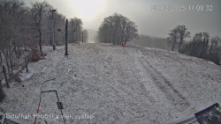 Vrchol Bouřňák, pohled na jih