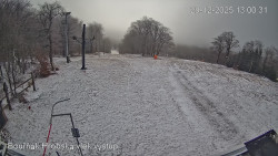 Vrchol Bouřňák, pohled na jih