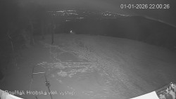 Vrchol Bouřňák, pohled na jih