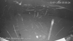 Vrchol Bouřňák, pohled na jih