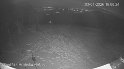 Vrchol Bouřňák, pohled na jih