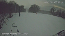 Vrchol Bouřňák, pohled na jih