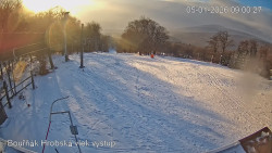 Vrchol Bouřňák, pohled na jih