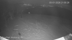 Vrchol Bouřňák, pohled na jih