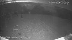 Vrchol Bouřňák, pohled na jih