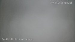 Vrchol Bouřňák, pohled na jih