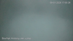 Vrchol Bouřňák, pohled na jih