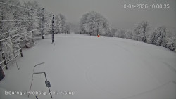 Vrchol Bouřňák, pohled na jih