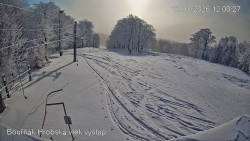 Vrchol Bouřňák, pohled na jih