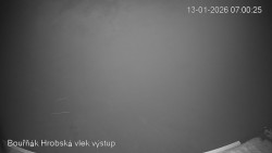 Vrchol Bouřňák, pohled na jih