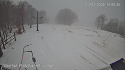 Vrchol Bouřňák, pohled na jih