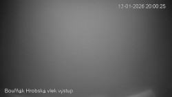 Vrchol Bouřňák, pohled na jih