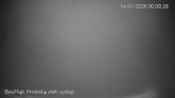 Vrchol Bouřňák, pohled na jih