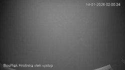 Vrchol Bouřňák, pohled na jih