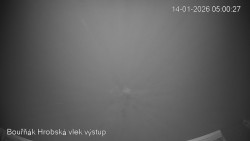 Vrchol Bouřňák, pohled na jih