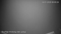 Vrchol Bouřňák, pohled na jih