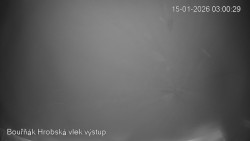 Vrchol Bouřňák, pohled na jih