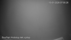 Vrchol Bouřňák, pohled na jih