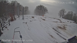 Vrchol Bouřňák, pohled na jih