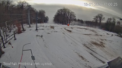 Vrchol Bouřňák, pohled na jih