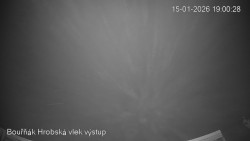 Vrchol Bouřňák, pohled na jih