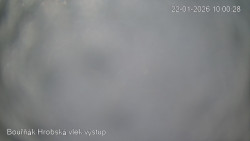 Vrchol Bouřňák, pohled na jih