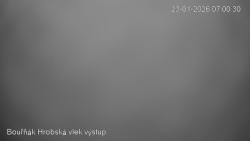 Vrchol Bouřňák, pohled na jih