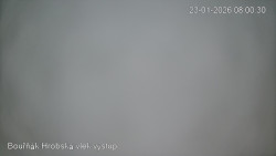 Vrchol Bouřňák, pohled na jih