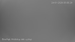 Vrchol Bouřňák, pohled na jih