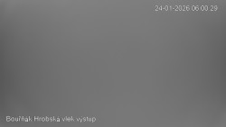 Vrchol Bouřňák, pohled na jih