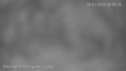 Vrchol Bouřňák, pohled na jih