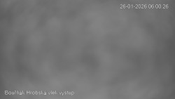 Vrchol Bouřňák, pohled na jih